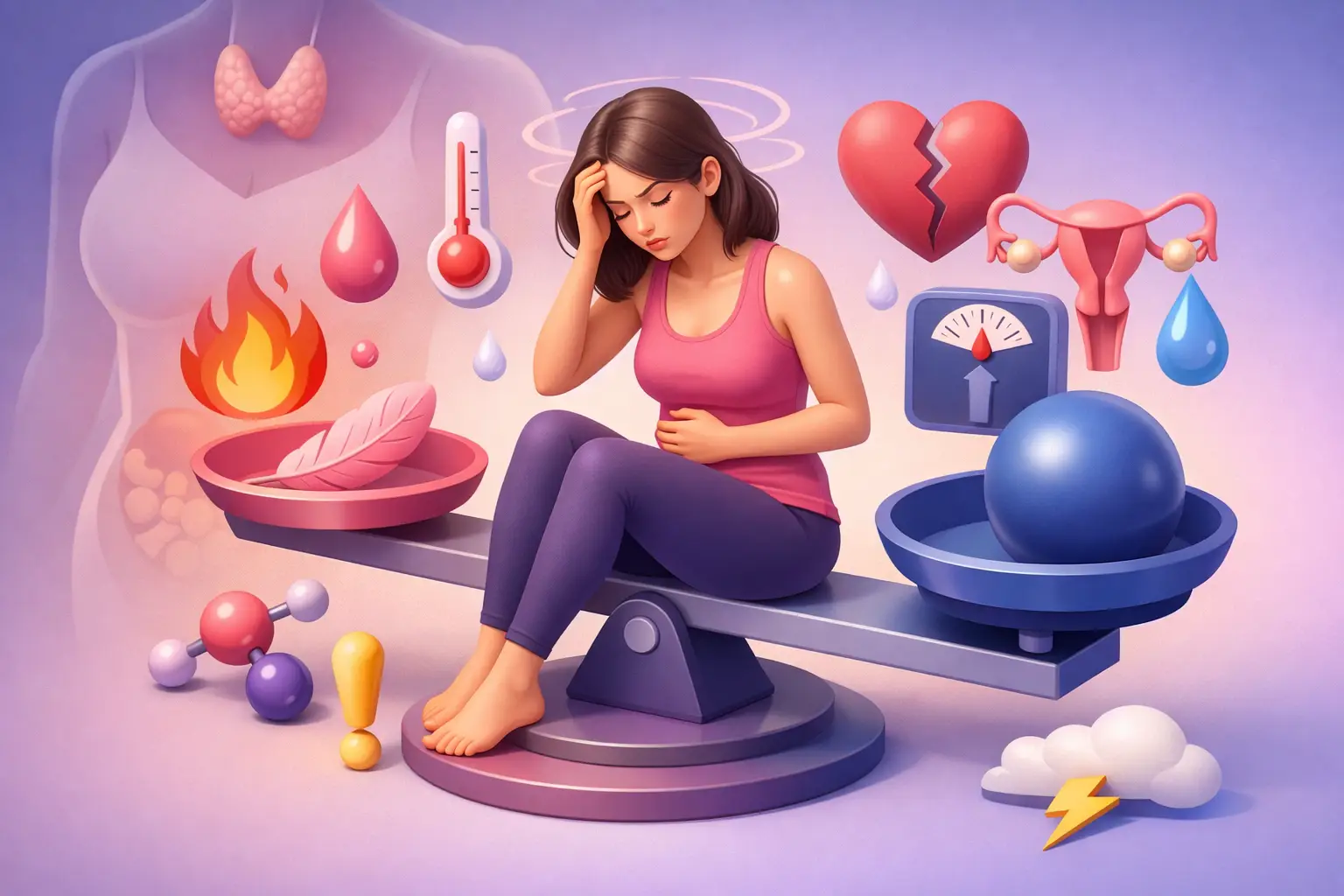 Simptome dezechilibru hormonal femei