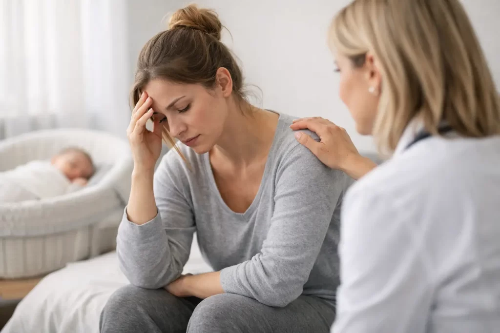Caz de depresie postpartum: când ceri ajutor